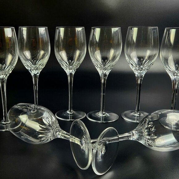 Vintage - RGS17 by Rogaska - Wine Glasses - Set of 8 - Marked - 7 3/4